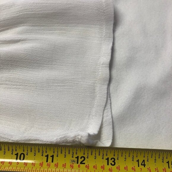 O'neill Rocco White Boho Peasant Embroidered 3/4 Sleeve Top Size Small - Picture 11 of 11